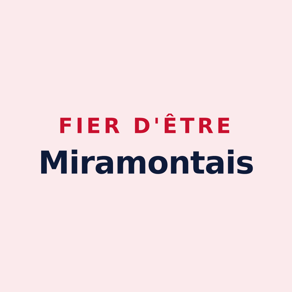 Magnet « Fier d'être Miramontais » — design pour Miramont-de-Guyenne