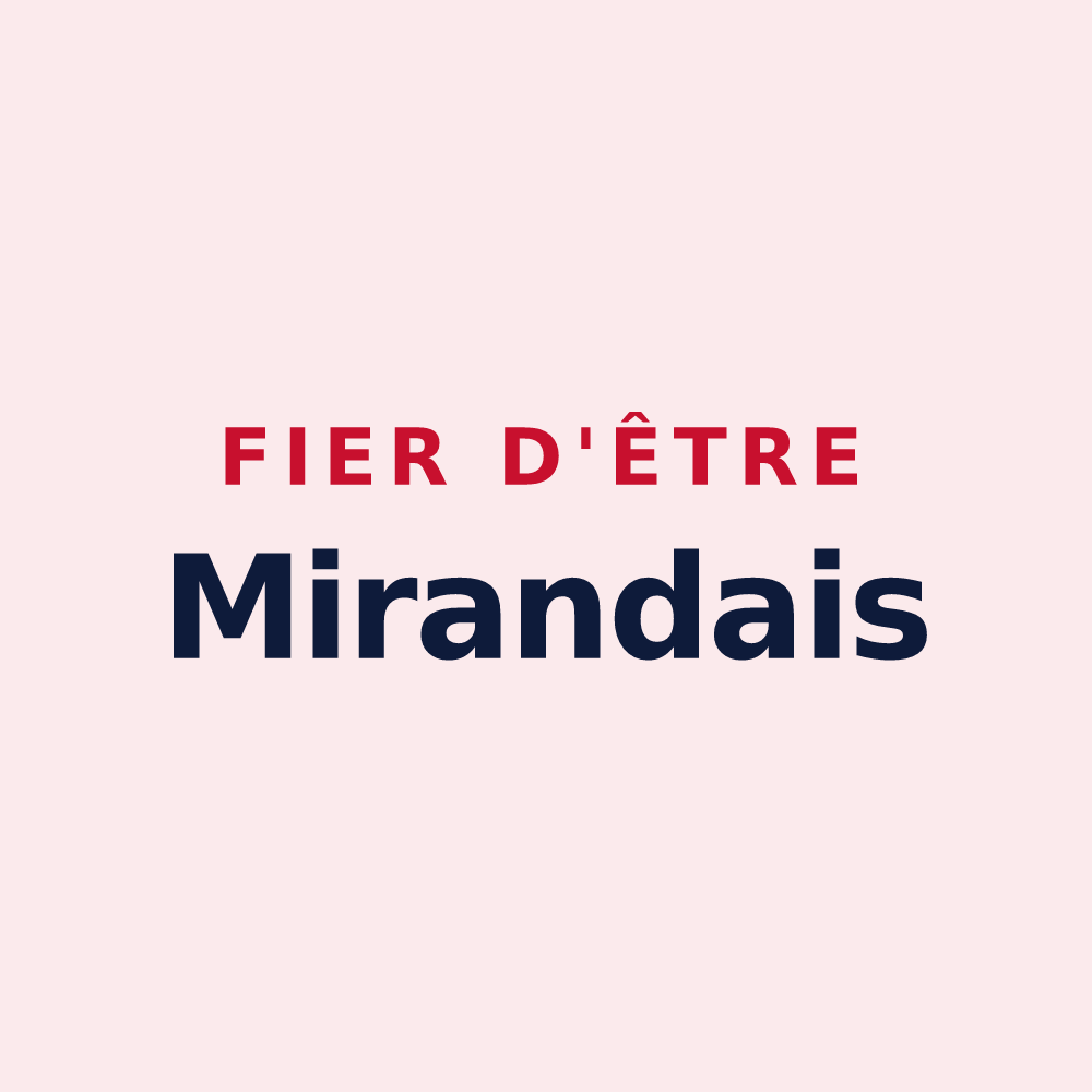 Magnet « Fier d'être Mirandais » — design pour Mirande