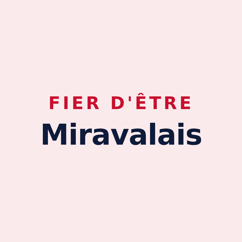 Magnet « Fier d'être Miravalais » — design pour Miraval-Cabardès