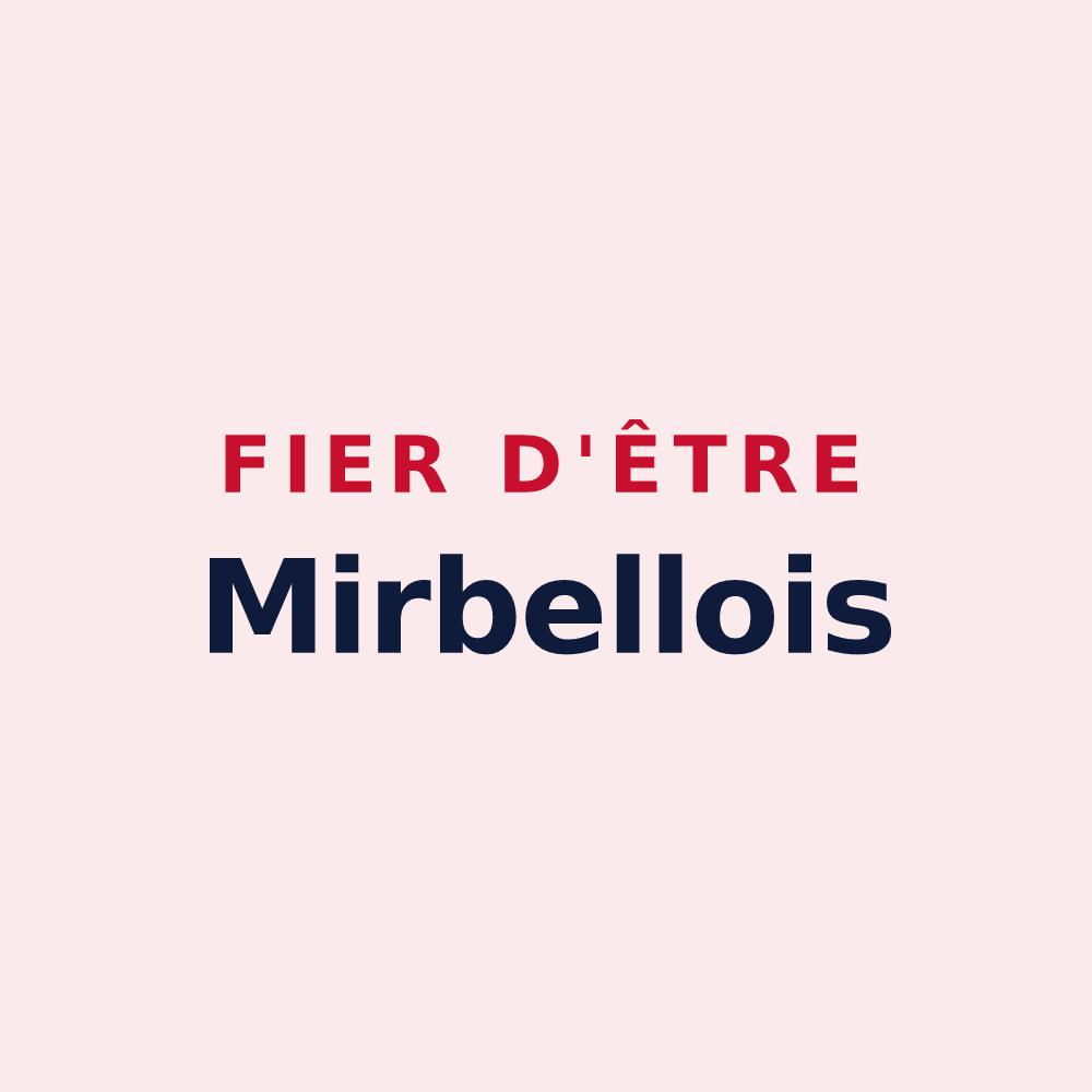 Magnet « Fier d'être Mirbellois » — design pour Mirbel