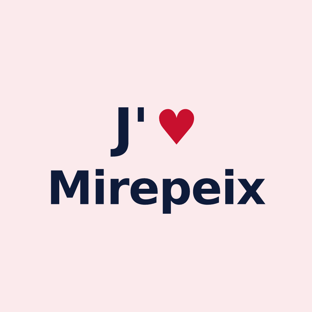 Magnet personnalisé Mirepeix — design J'aime Mirepeix