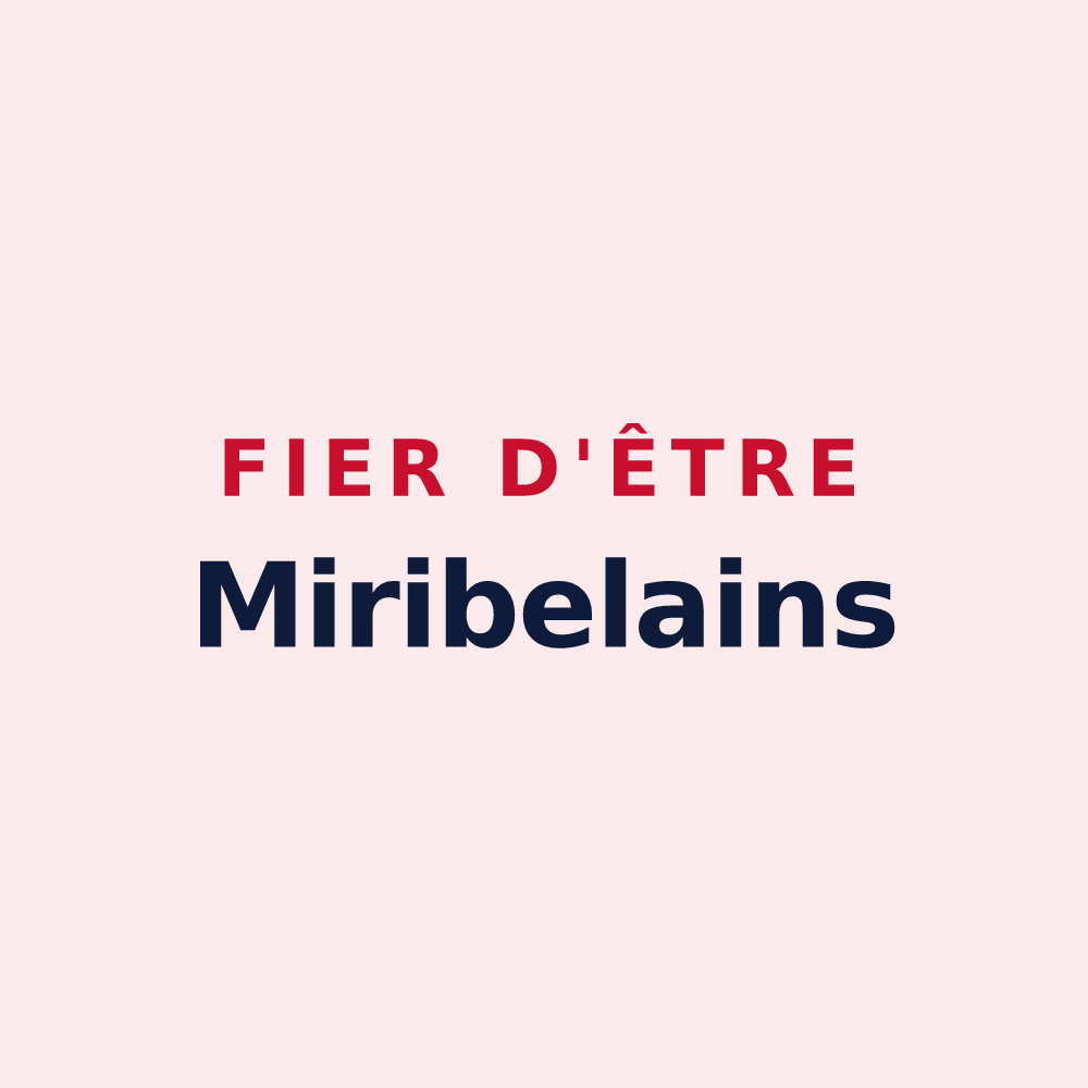 Magnet « Fier d'être Miribelains » — design pour Miribel-les-Échelles