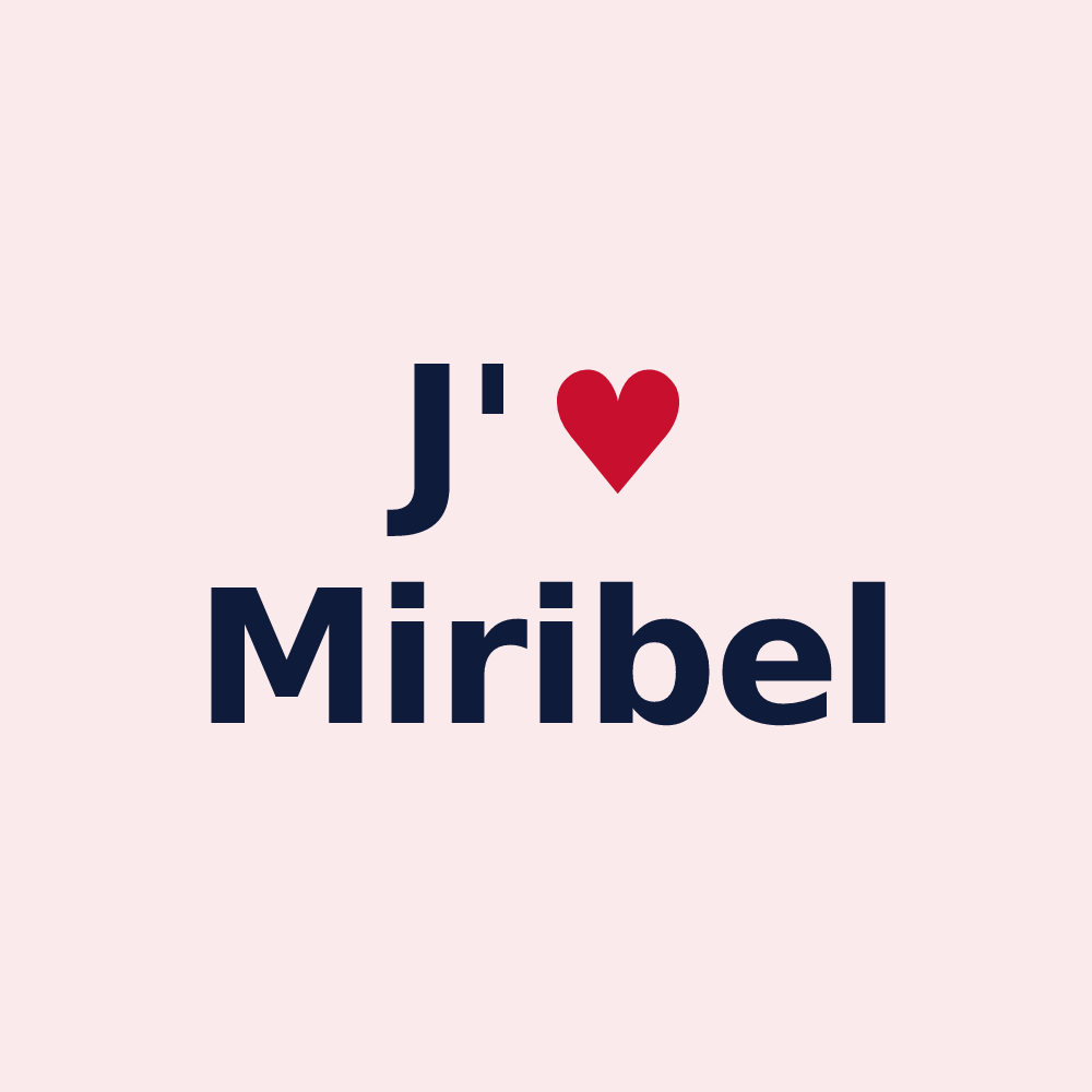 Magnet personnalisé Miribel — design J'aime Miribel
