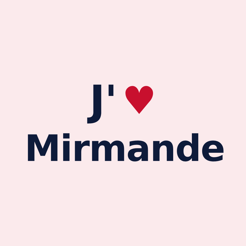 Magnet personnalisé Mirmande — design J'aime Mirmande