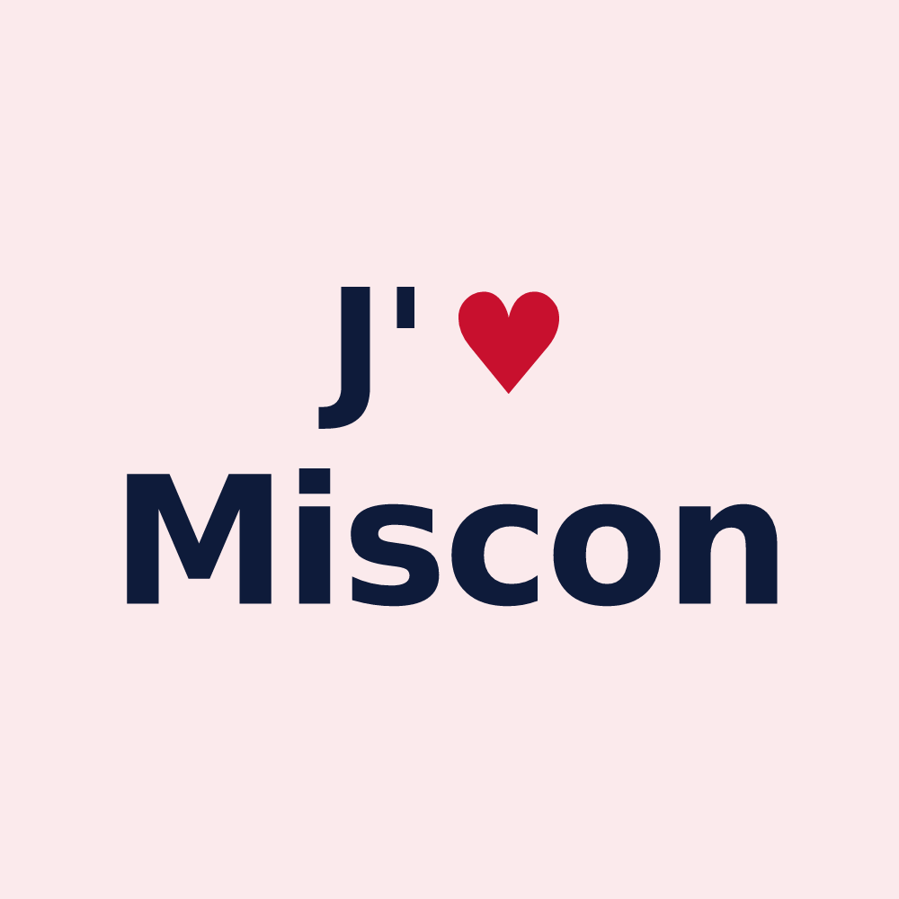 Magnet personnalisé Miscon — design J'aime Miscon