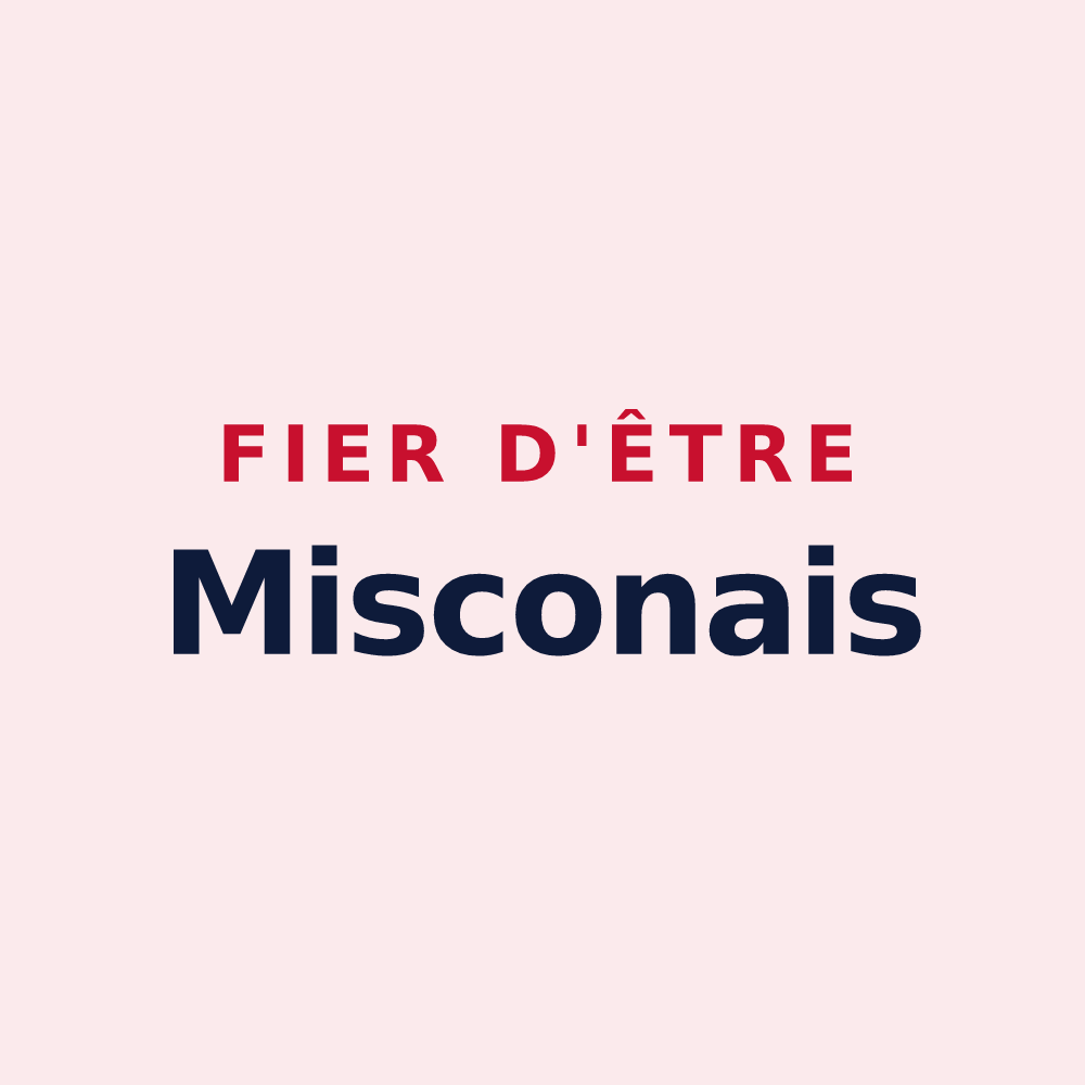 Magnet « Fier d'être Misconais » — design pour Miscon