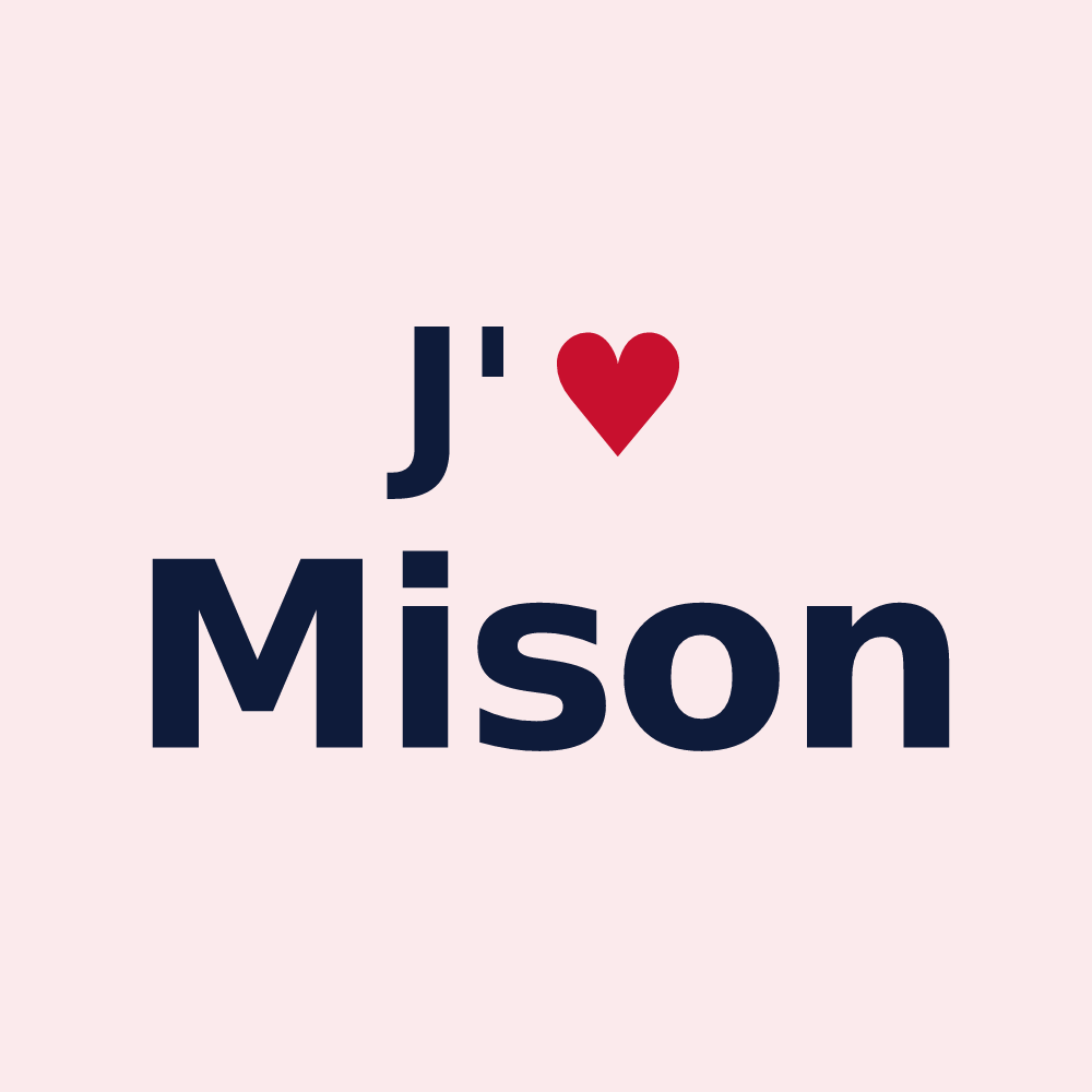 Magnet personnalisé Mison — design J'aime Mison
