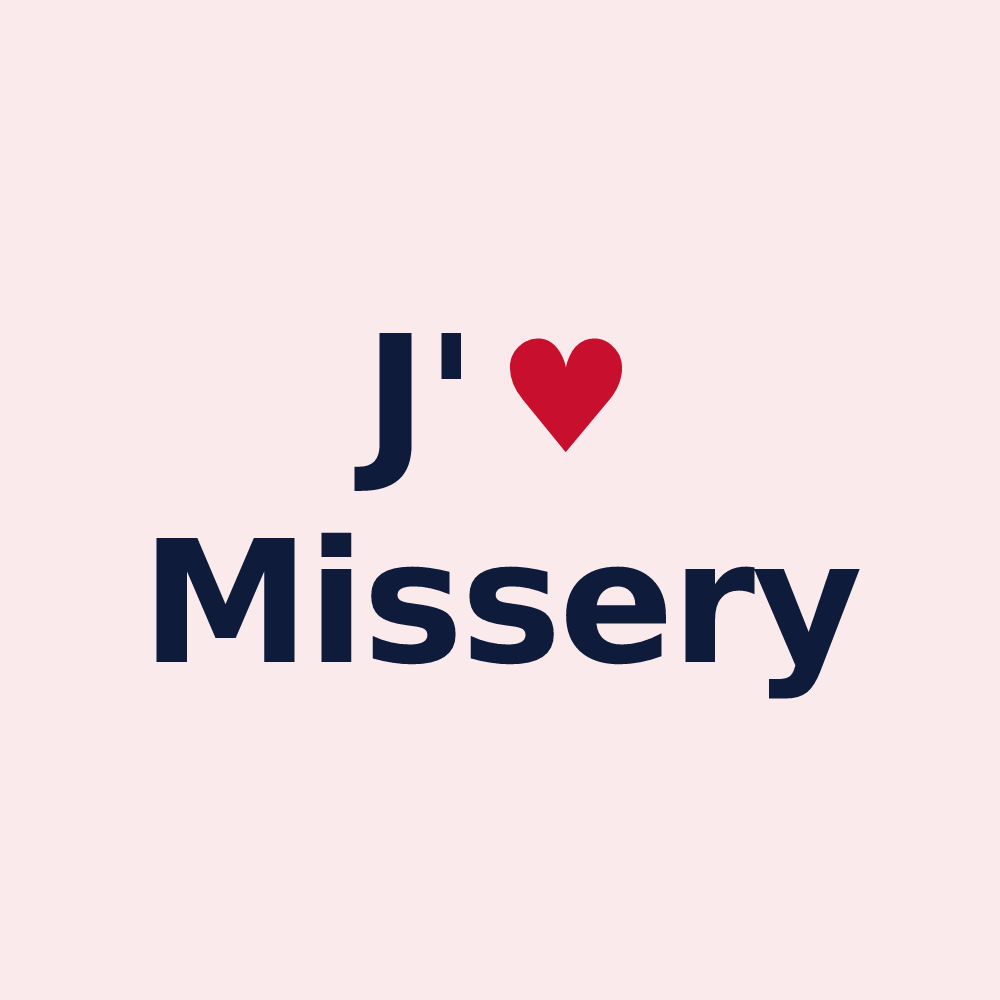 Magnet personnalisé Missery — design J'aime Missery
