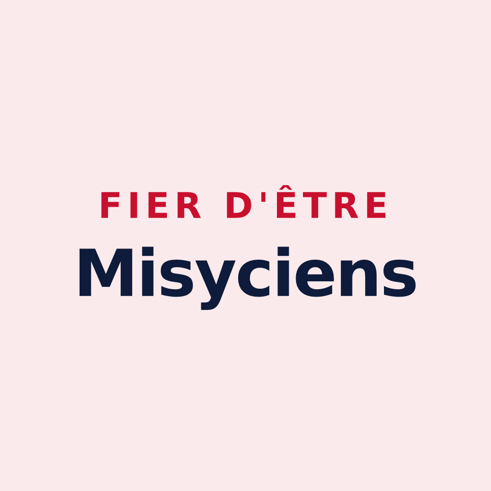 Magnet « Fier d'être Misyciens » — design pour Misy-sur-Yonne