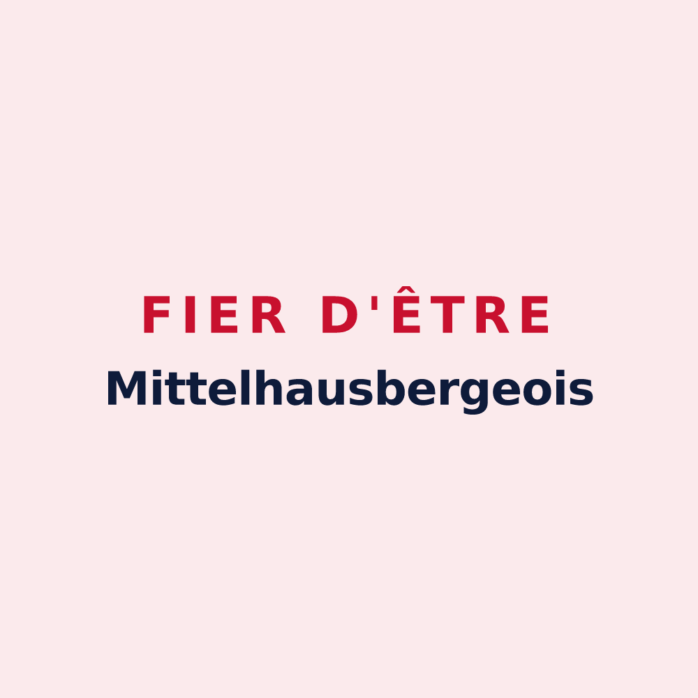 Magnet « Fier d'être Mittelhausbergeois » — design pour Mittelhausbergen