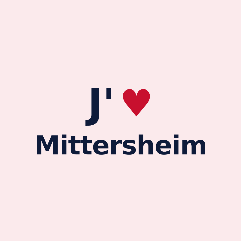 Magnet personnalisé Mittersheim — design J'aime Mittersheim