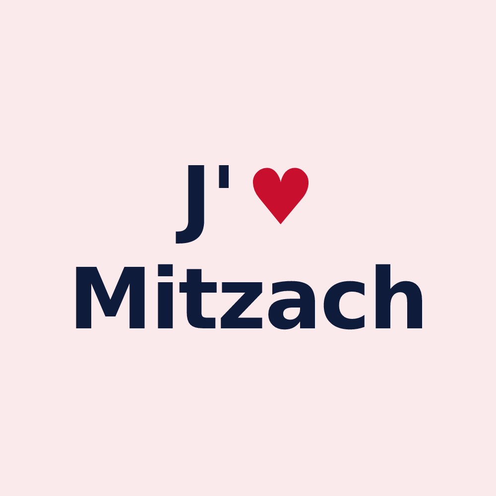 Magnet personnalisé Mitzach — design J'aime Mitzach