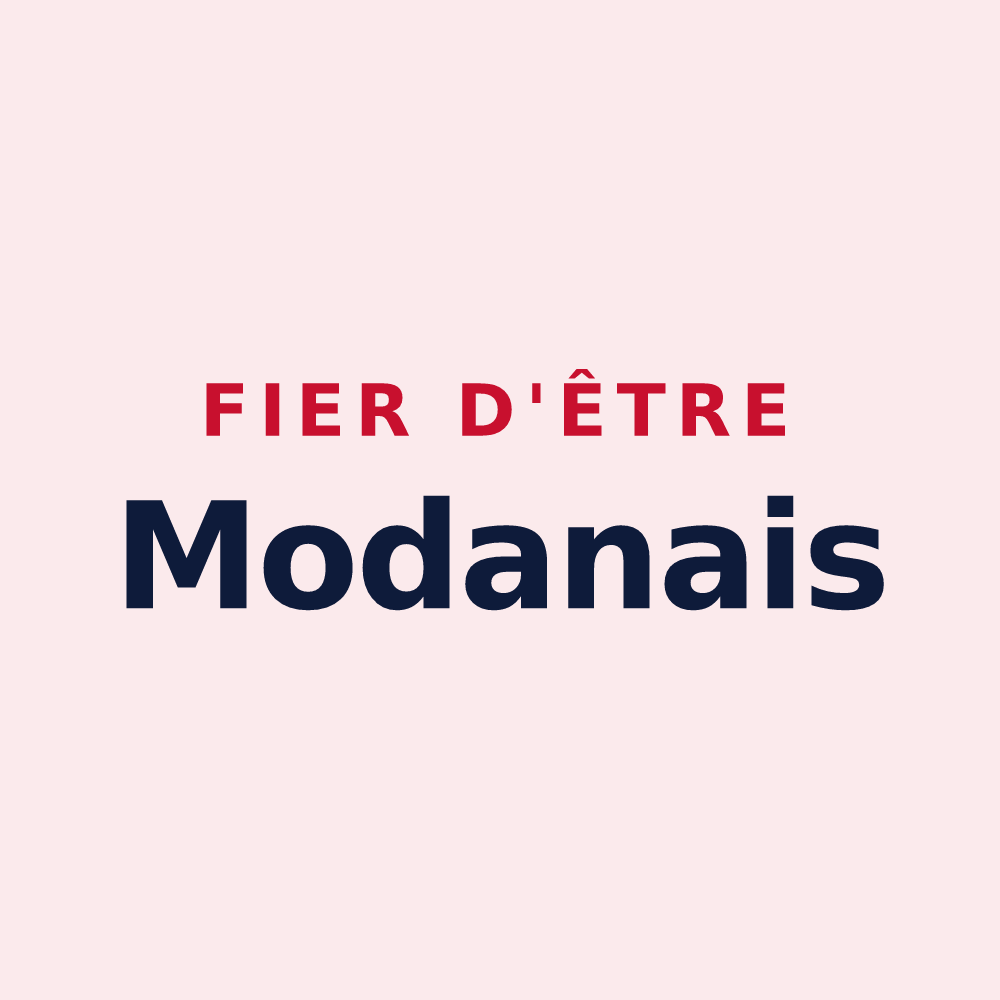Magnet « Fier d'être Modanais » — design pour Modane