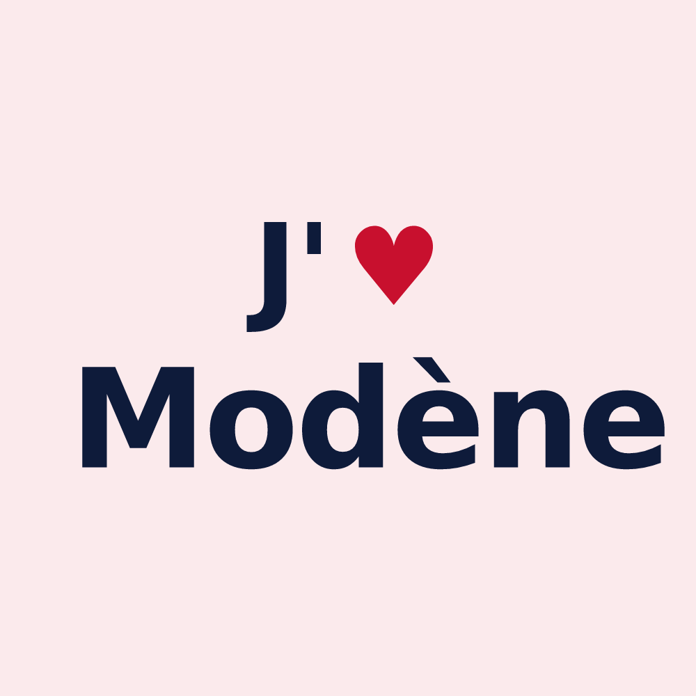 Magnet personnalisé Modène — design J'aime Modène