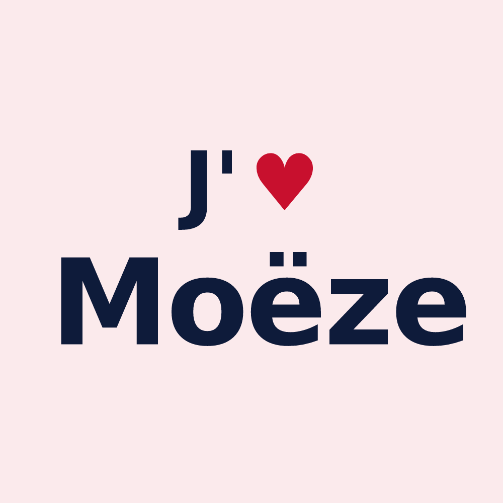 Magnet personnalisé Moëze — design J'aime Moëze