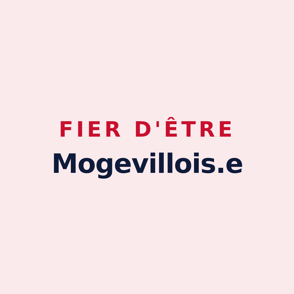 Magnet « Fier d'être Mogevillois.e » — design pour Mogeville