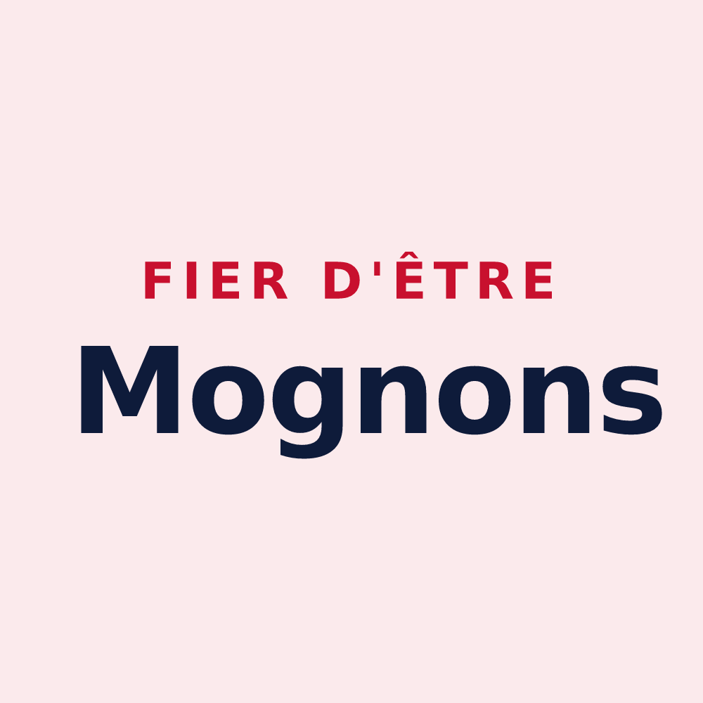 Magnet « Fier d'être Mognons » — design pour Mogneneins
