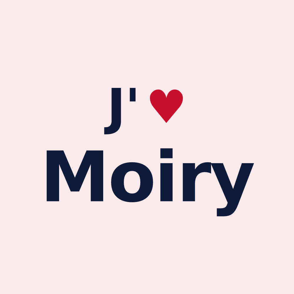 Magnet personnalisé Moiry — design J'aime Moiry