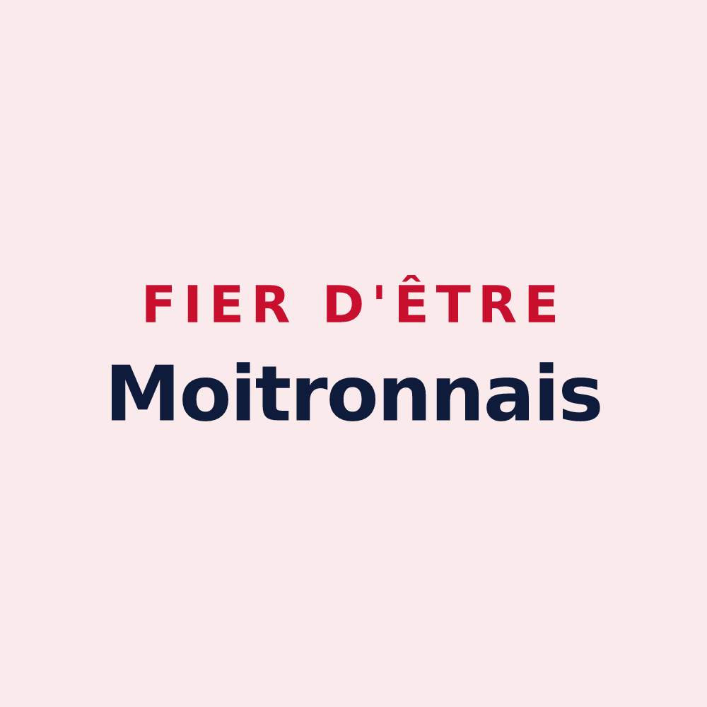 Magnet « Fier d'être Moitronnais » — design pour Moitron-sur-Sarthe