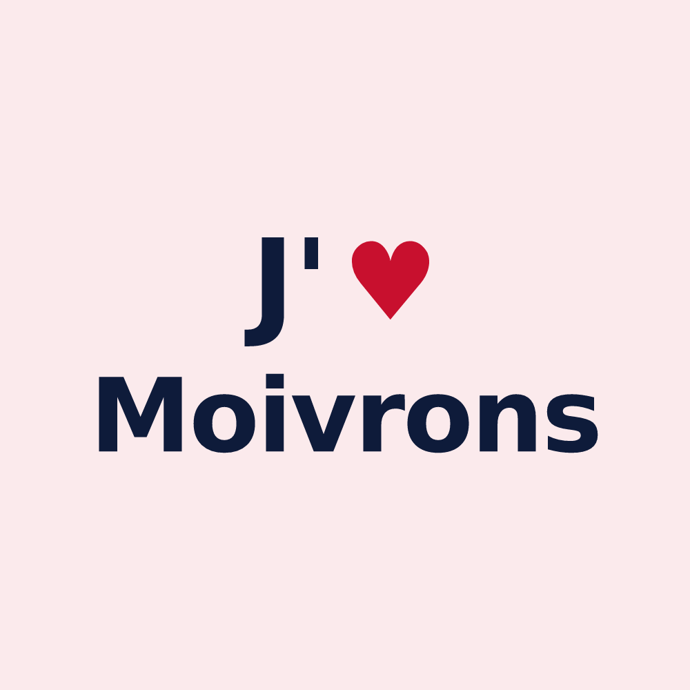 Magnet personnalisé Moivrons — design J'aime Moivrons