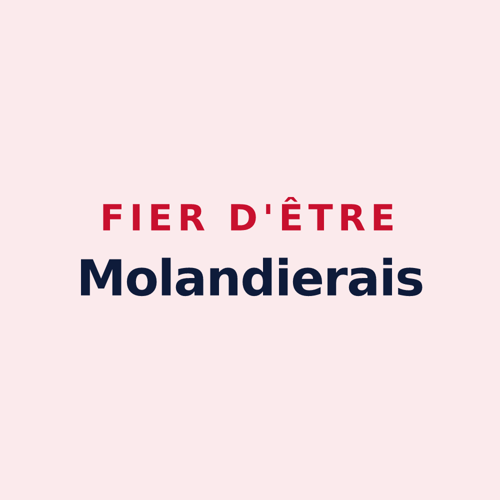 Magnet « Fier d'être Molandierais » — design pour Molandier
