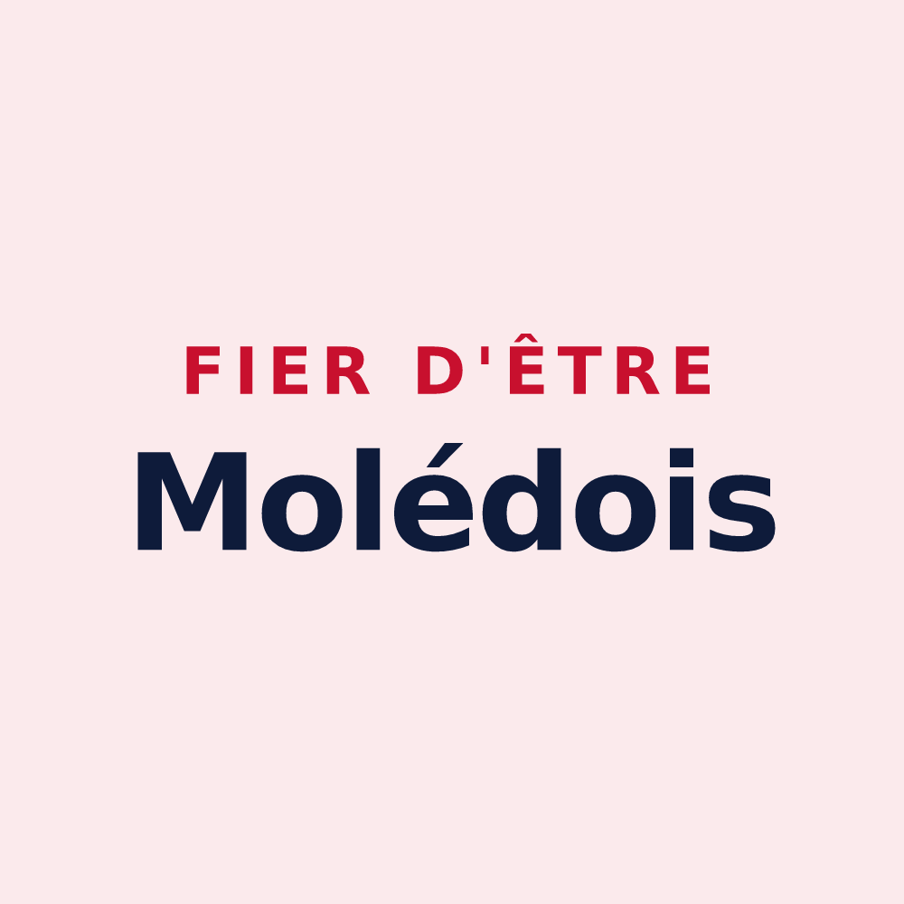 Magnet « Fier d'être Molédois » — design pour Molèdes