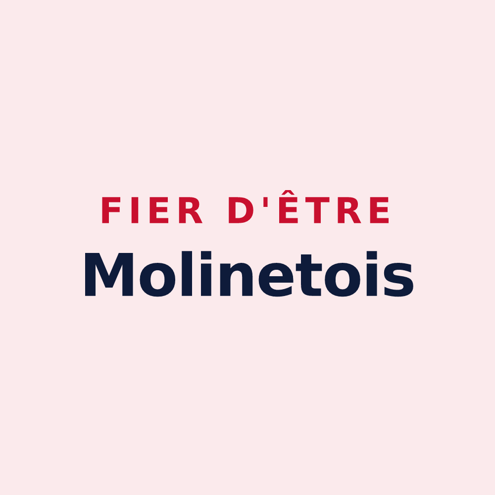 Magnet « Fier d'être Molinetois » — design pour Molinet