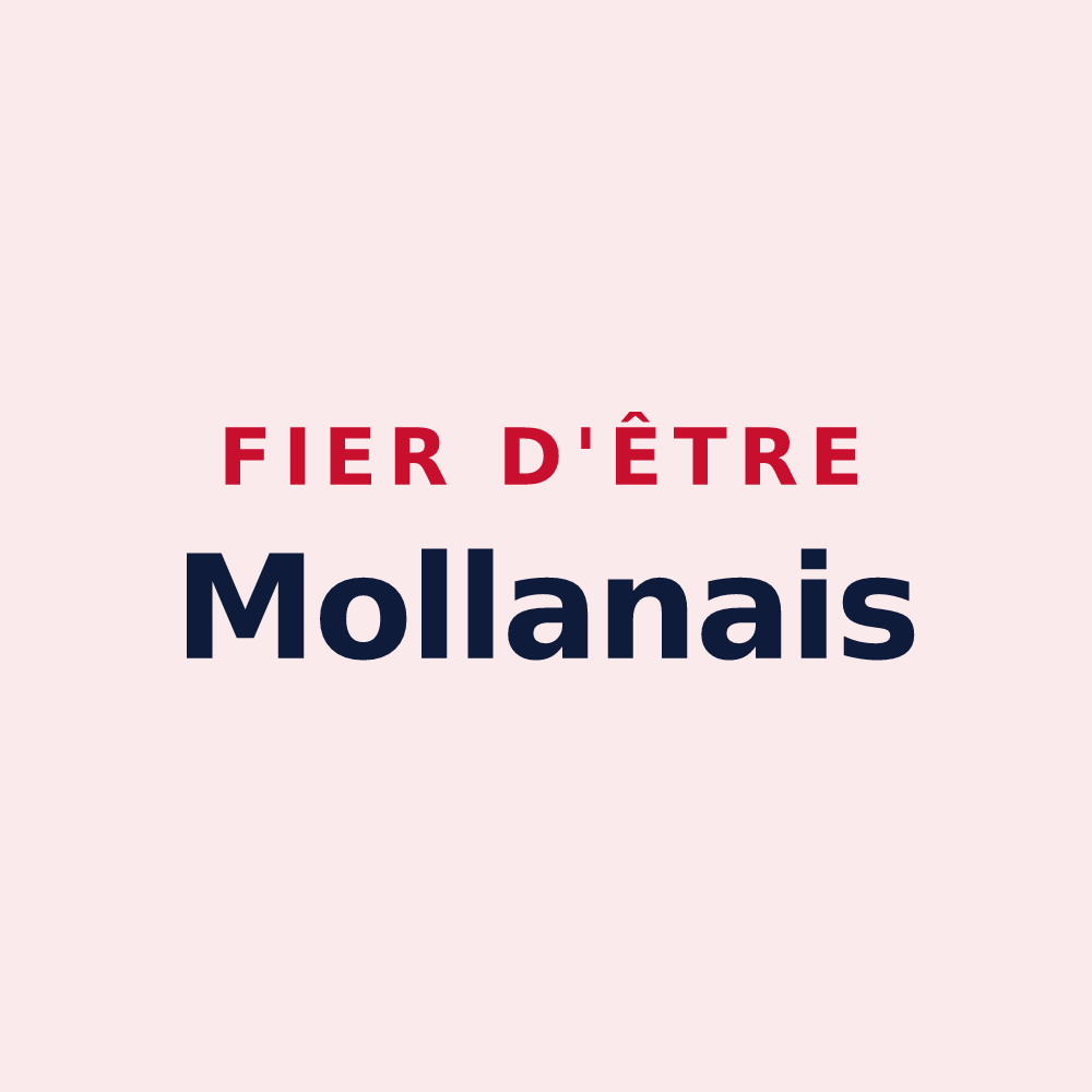 Magnet « Fier d'être Mollanais » — design pour Mollans-sur-Ouvèze