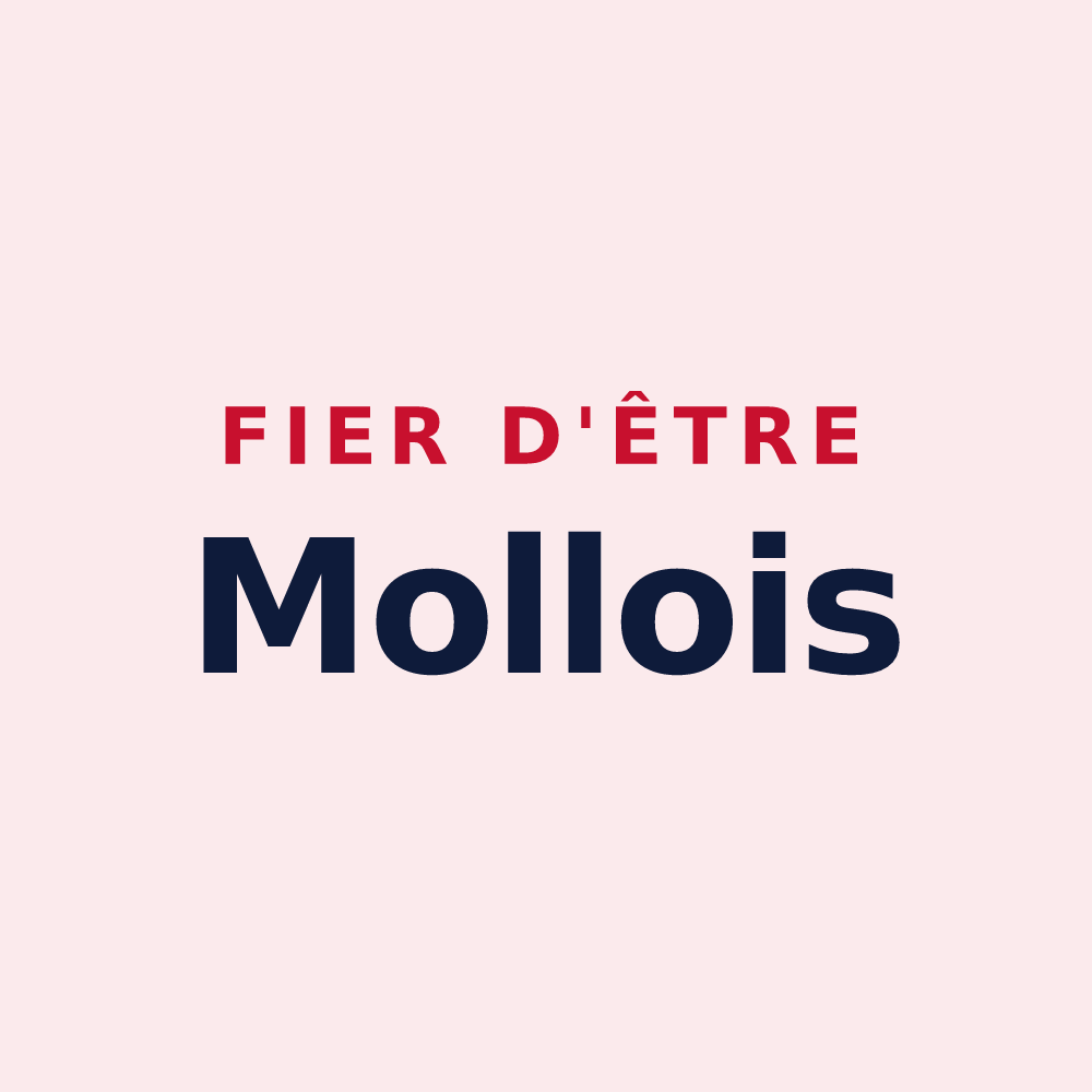 Magnet « Fier d'être Mollois » — design pour Molles