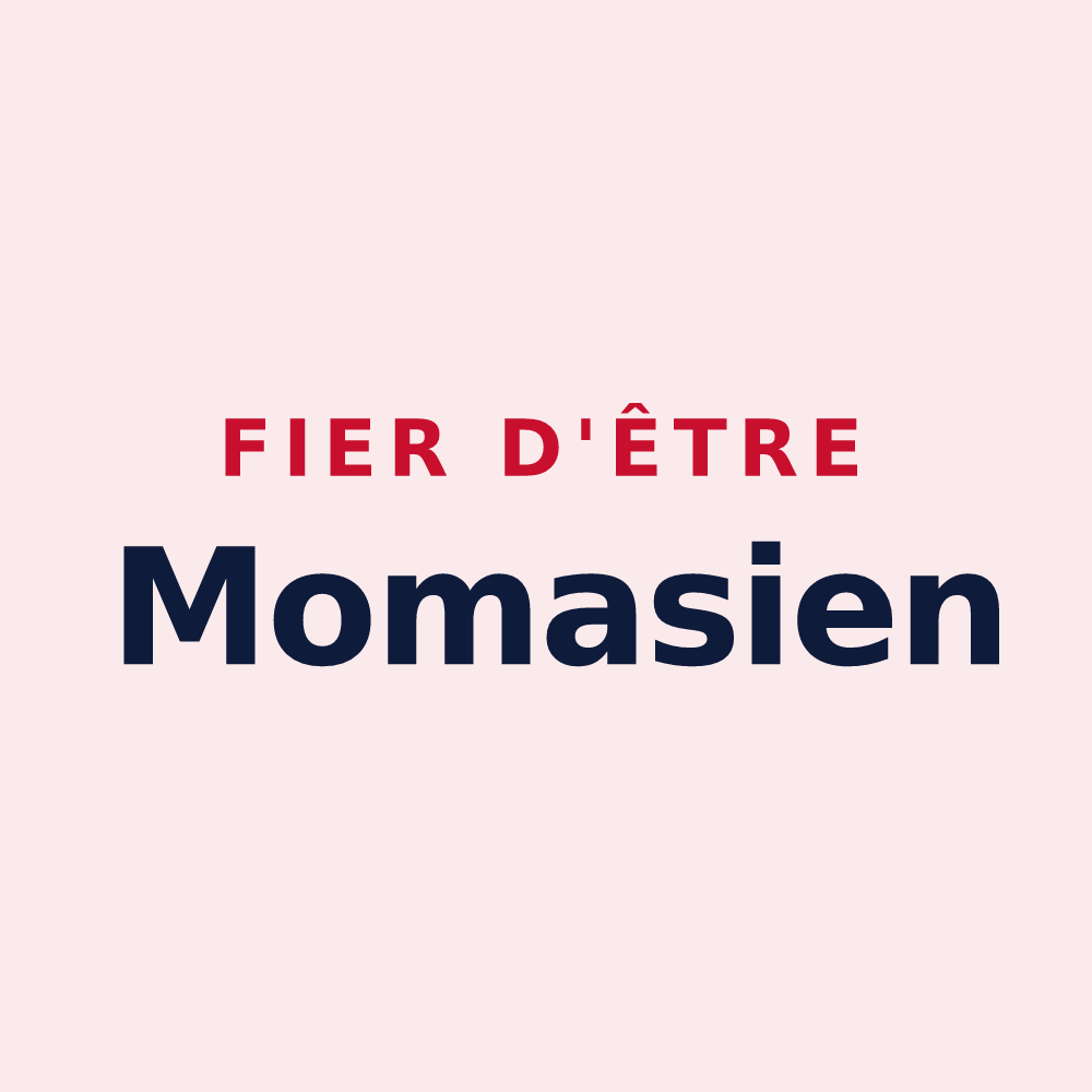 Magnet « Fier d'être Momasien » — design pour Momas