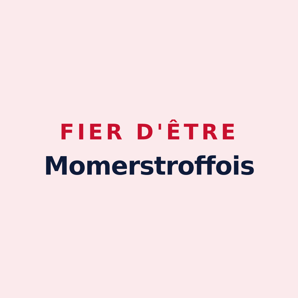 Magnet « Fier d'être Momerstroffois » — design pour Momerstroff
