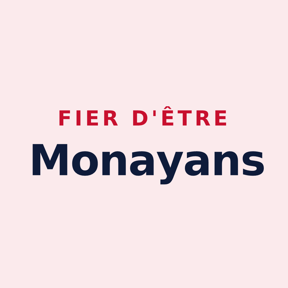 Magnet « Fier d'être Monayans » — design pour Monay