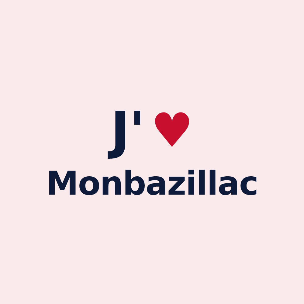 Magnet personnalisé Monbazillac — design J'aime Monbazillac