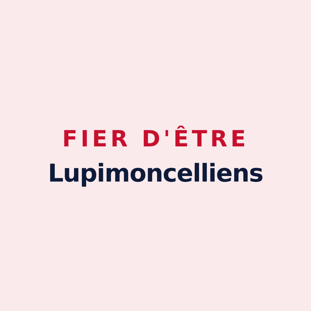 Magnet « Fier d'être Lupimoncelliens » — design pour Monceau-lès-Leups