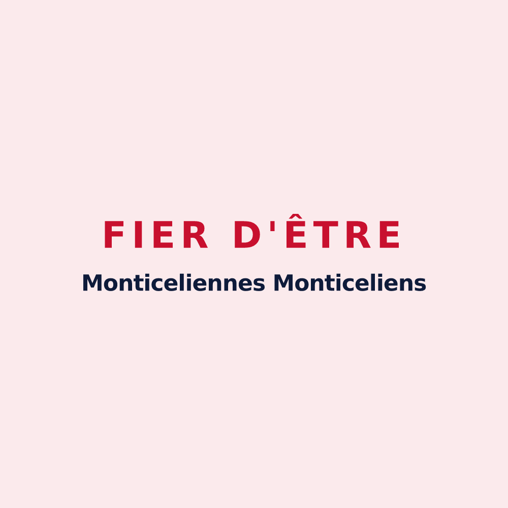 Magnet « Fier d'être Monticeliennes Monticeliens » — design pour Moncel-sur-Vair