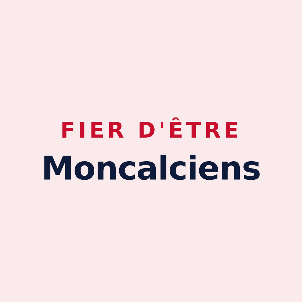 Magnet « Fier d'être Moncalciens » — design pour Monchaux-sur-Écaillon