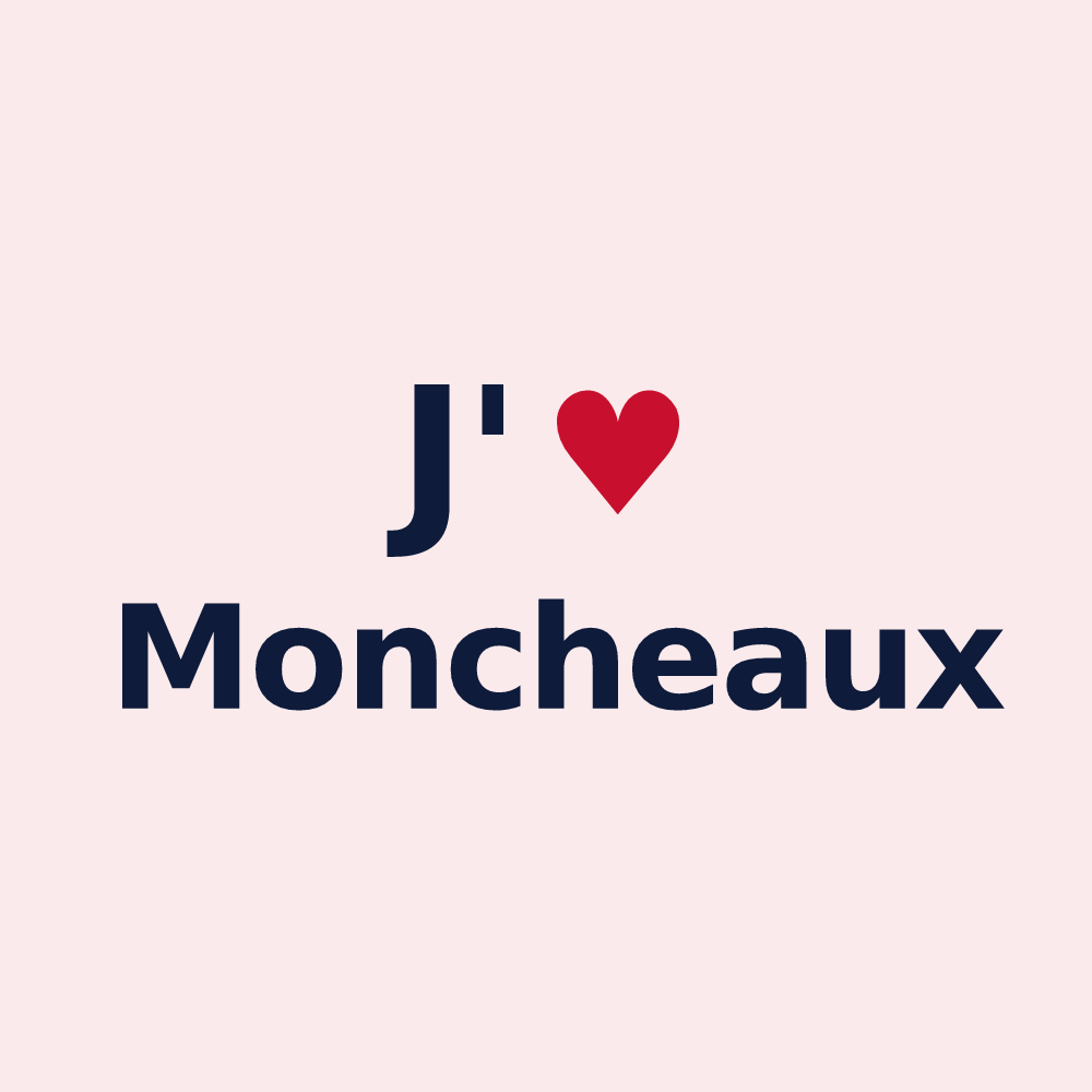 Magnet personnalisé Moncheaux — design J'aime Moncheaux