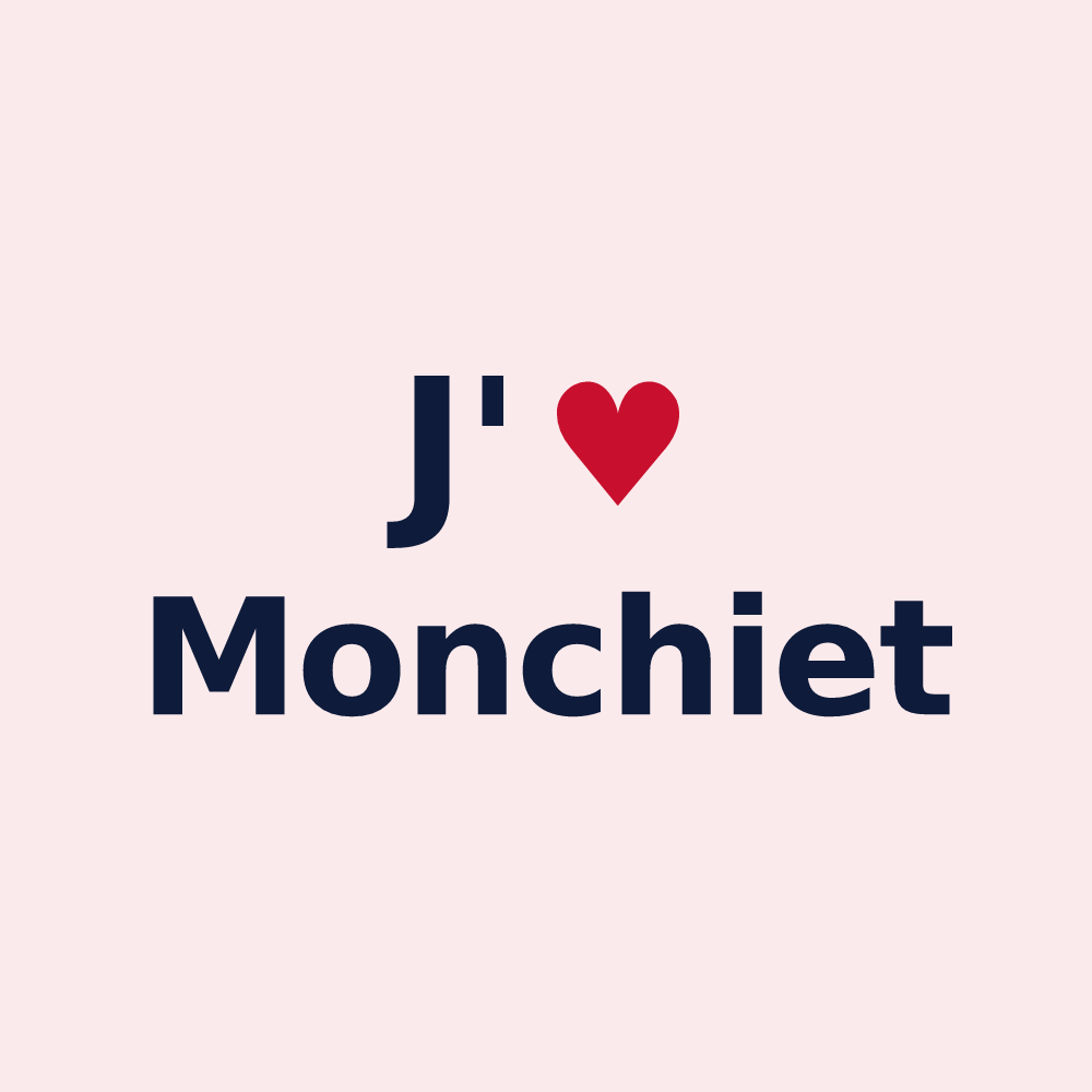 Magnet personnalisé Monchiet — design J'aime Monchiet