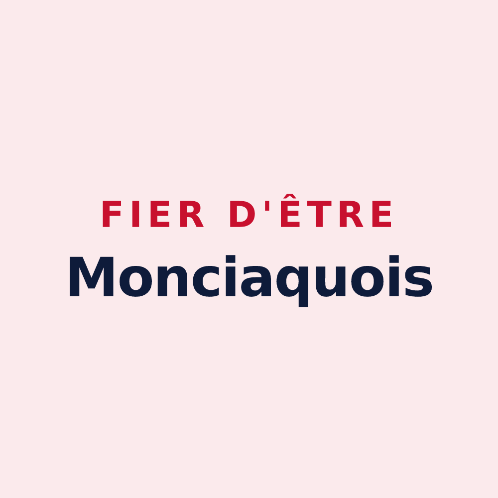 Magnet « Fier d'être Monciaquois » — design pour Monchy-au-Bois