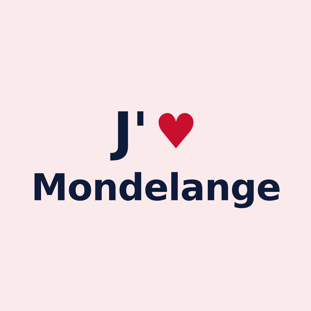 Magnet personnalisé Mondelange — design J'aime Mondelange