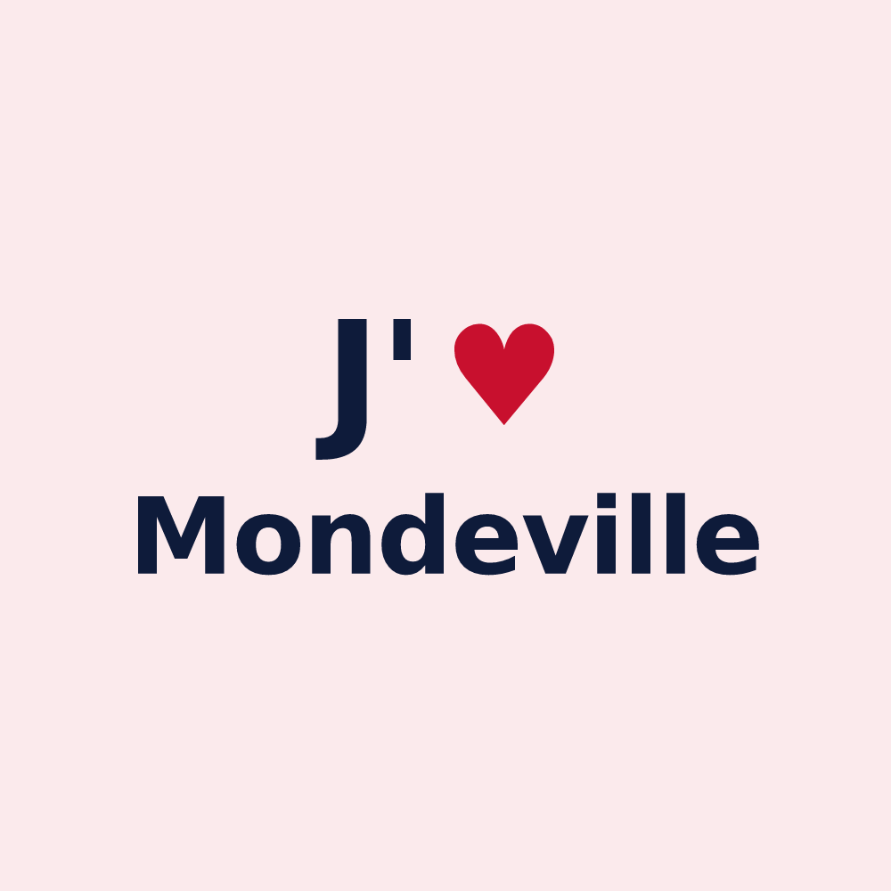 Magnet personnalisé Mondeville — design J'aime Mondeville