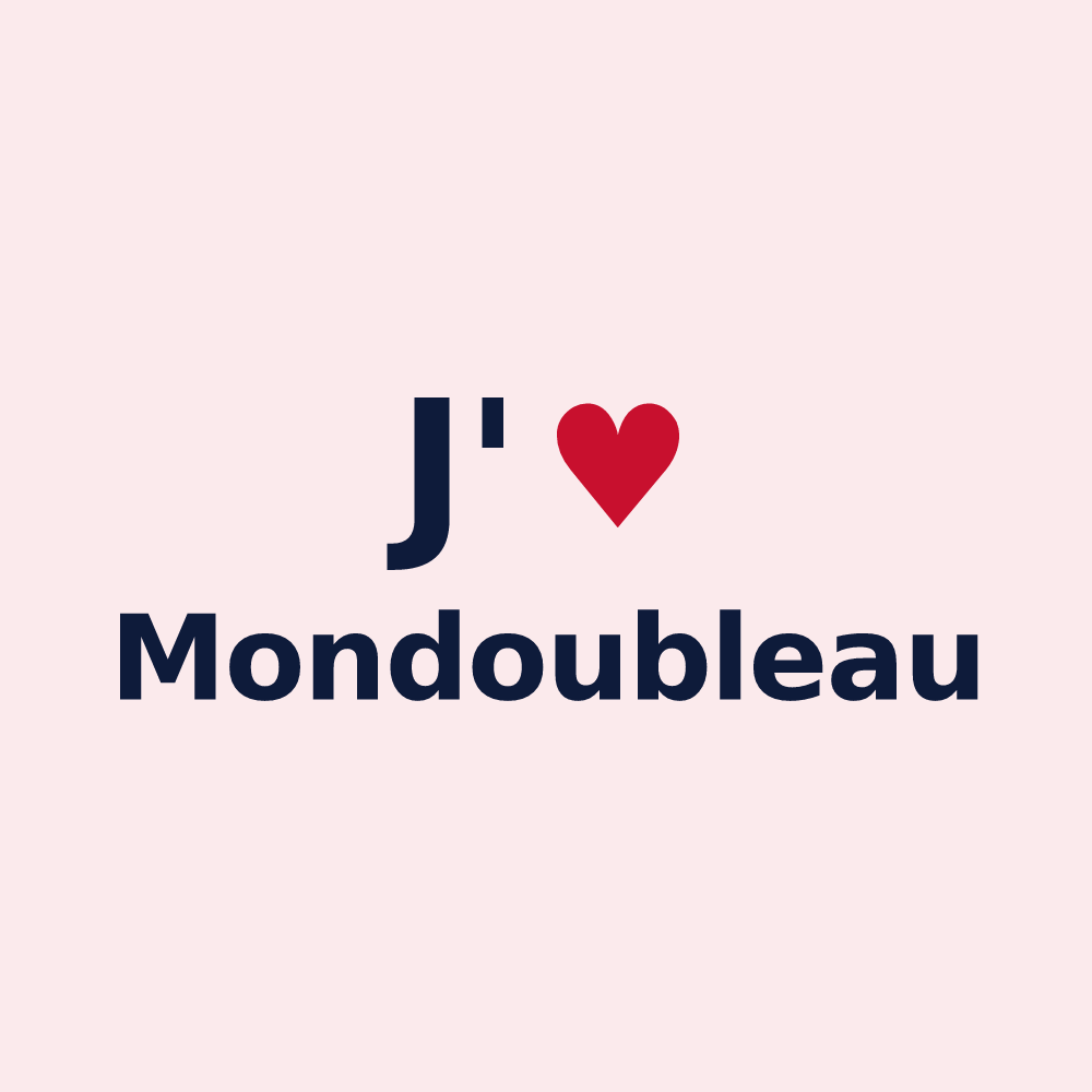 Magnet personnalisé Mondoubleau — design J'aime Mondoubleau