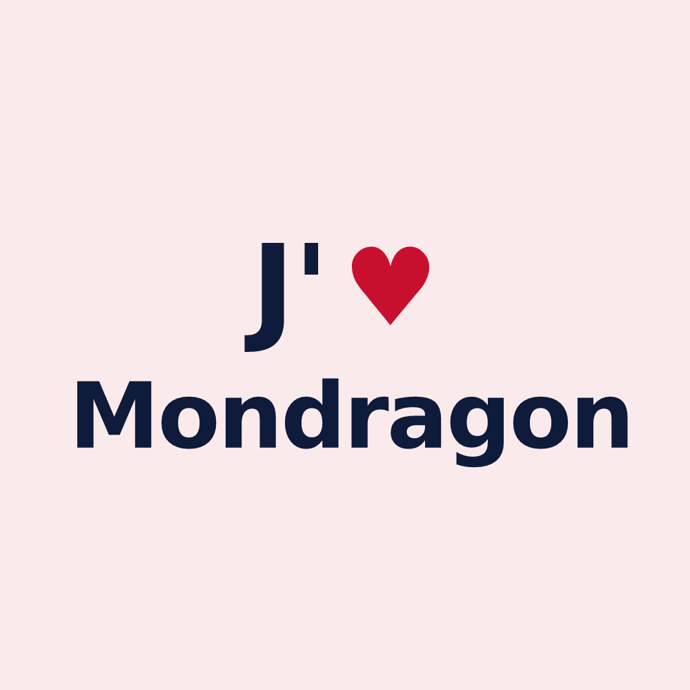 Magnet personnalisé Mondragon — design J'aime Mondragon