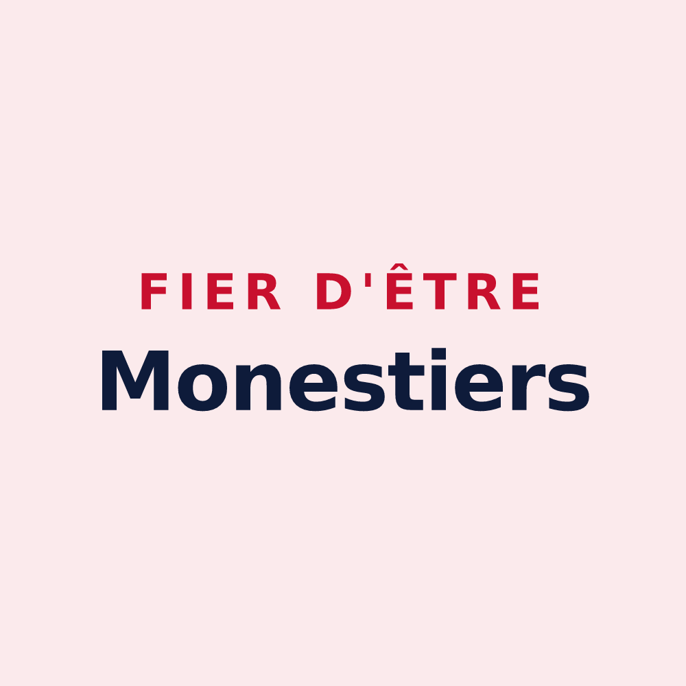Magnet « Fier d'être Monestiers » — design pour Monestier