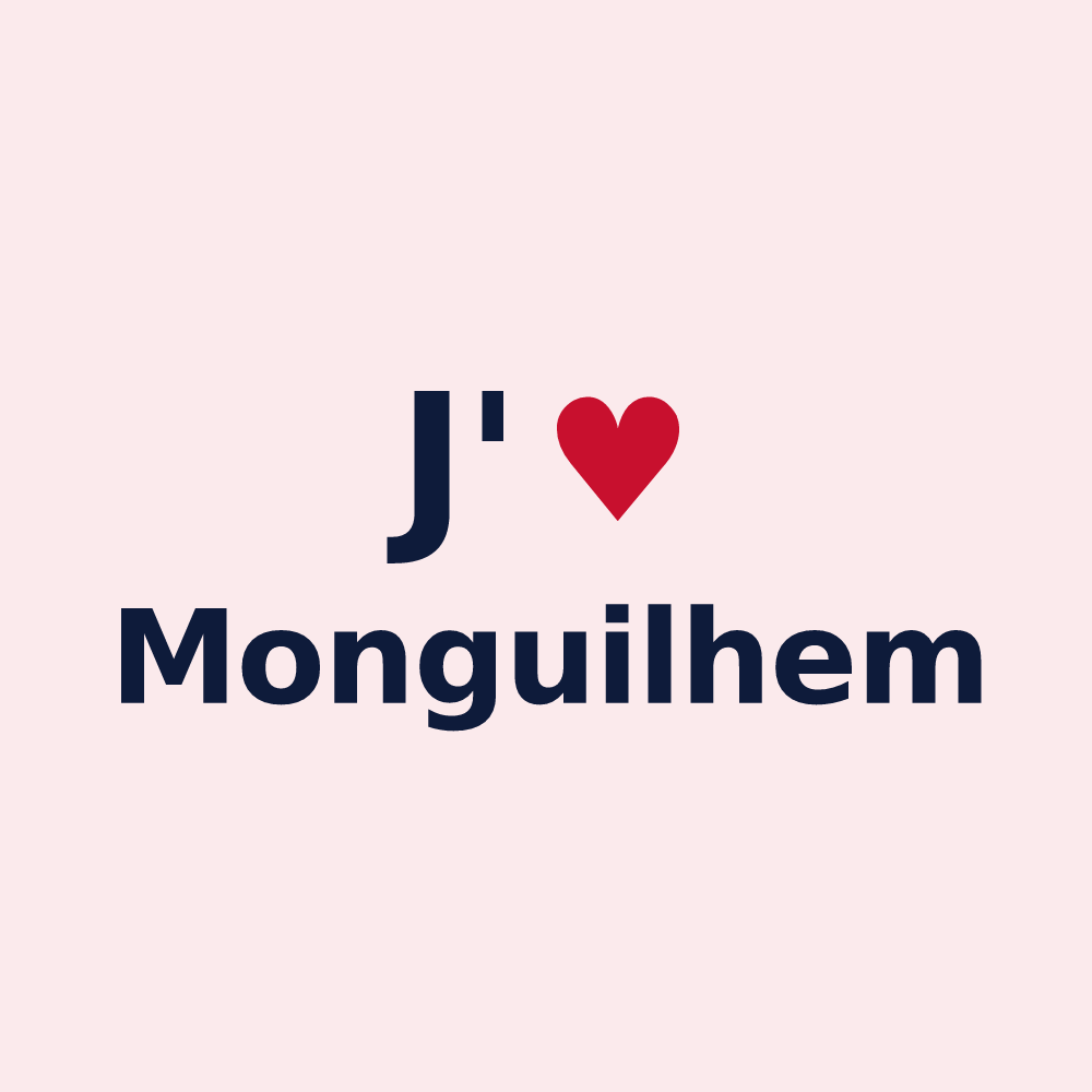 Magnet personnalisé Monguilhem — design J'aime Monguilhem