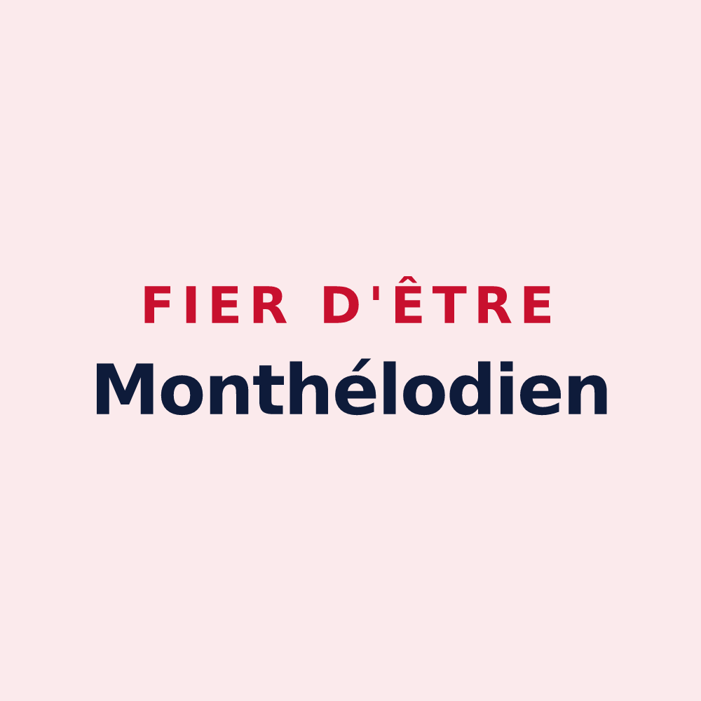 Magnet « Fier d'être Monthélodien » — design pour Monhoudou