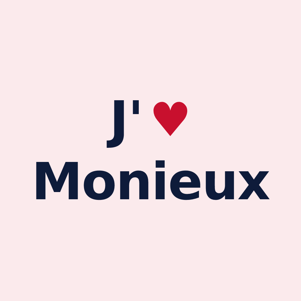 Magnet personnalisé Monieux — design J'aime Monieux