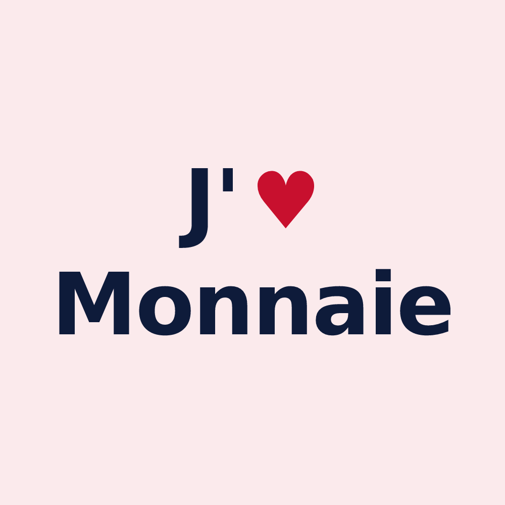 Magnet personnalisé Monnaie — design J'aime Monnaie