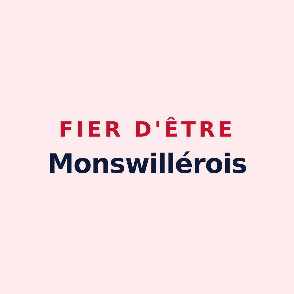 Magnet « Fier d'être Monswillérois » — design pour Monswiller