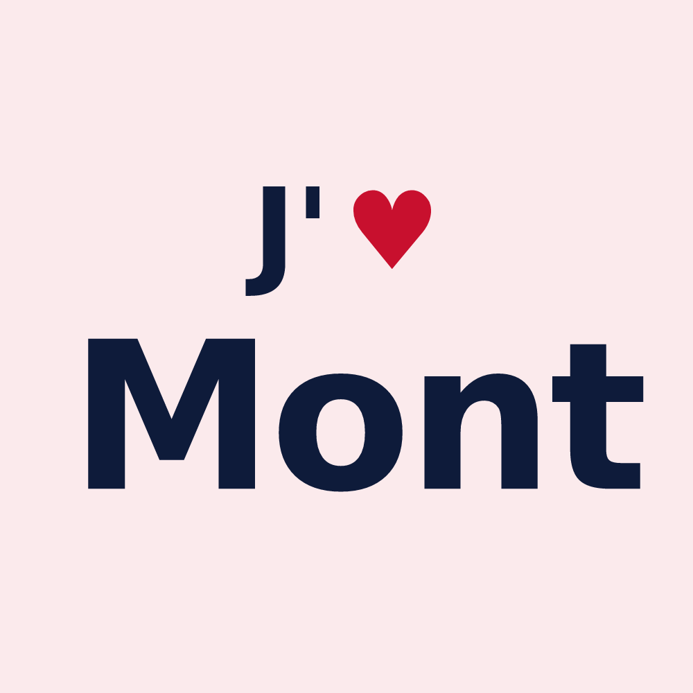 Magnet personnalisé Mont — design J'aime Mont